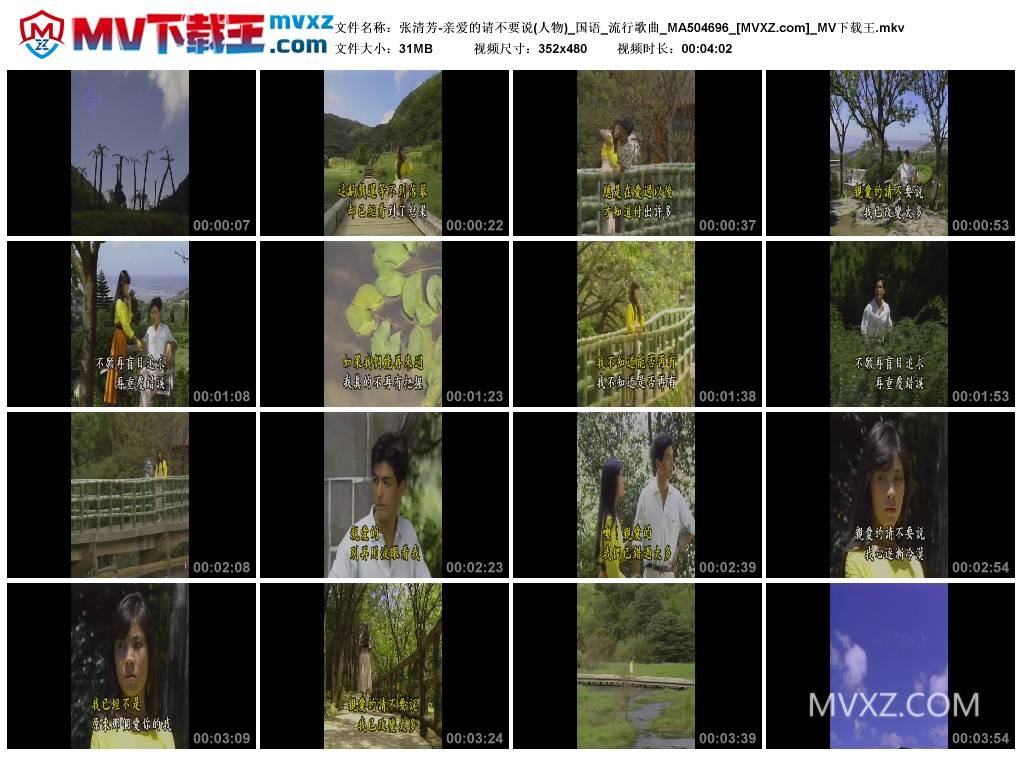 张清芳-亲爱的请不要说(人物)_国语_流行歌曲_MA504696